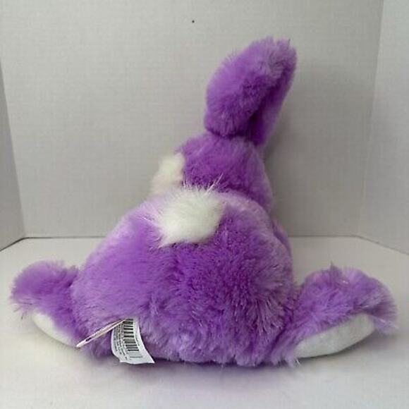 Chrisha Playful Plush, 12" Purple Stuffed Bunny Rabbit w/Carrot 2009 CLEAN - Picture 6 of 11